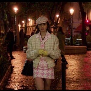 Kate Spade ♠️ Dorie Black Tote Shoulder Bag. Emily in Paris. Lace cut out basket